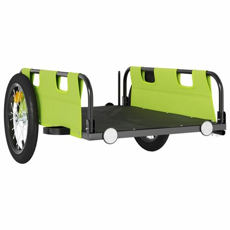 Fietstrailer oxford stof en ijzer groen 4