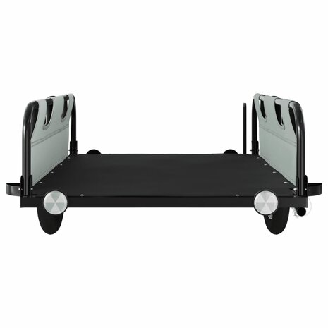 Fietstrailer oxford stof en ijzer grijs 5
