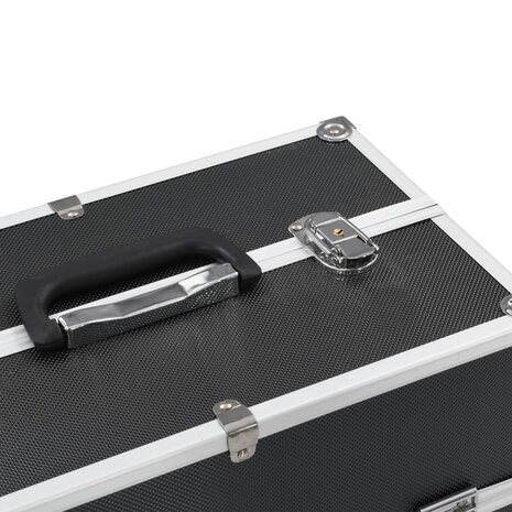 Make-up koffer 37x24x35 cm aluminium zwart 5