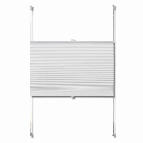 Plisséjaloezie 40x125 cm wit 4