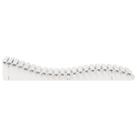 Ligbed 205x60x31,5 cm massief grenenhout wit 5
