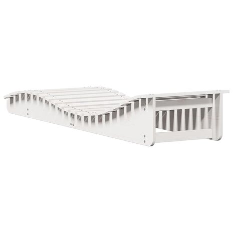 Ligbed 205x60x31,5 cm massief grenenhout wit 6