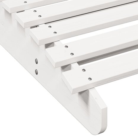 Ligbed 205x60x31,5 cm massief grenenhout wit 7