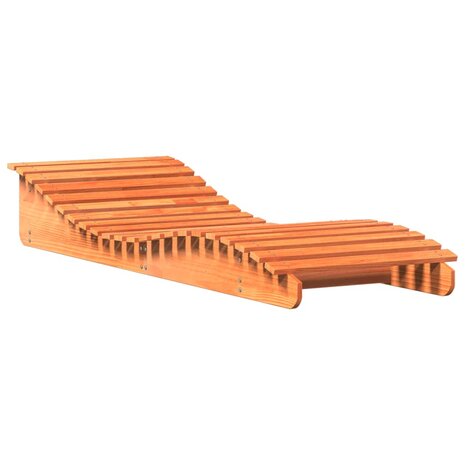 Ligbed 205x70x31,5 cm massief grenenhout wasbruin 2