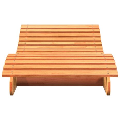 Ligbed 205x70x31,5 cm massief grenenhout wasbruin 4