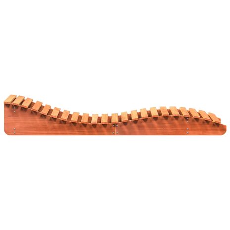 Ligbed 205x70x31,5 cm massief grenenhout wasbruin 5