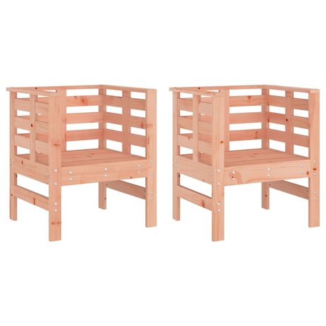 Tuinstoelen 2 st 61,5x53x71 cm massief douglashout 2