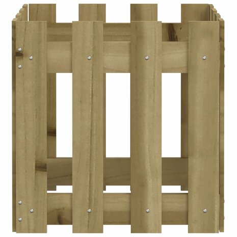 Plantenbak met hekontwerp 40x40x40 cm geïmpregneerd grenenhout 6