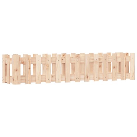 Plantenbak verhoogd met hekontwerp 150x30x30 cm grenenhout 2