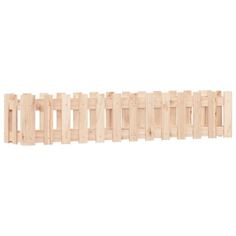 Plantenbak verhoogd met hekontwerp 150x30x30 cm grenenhout 4