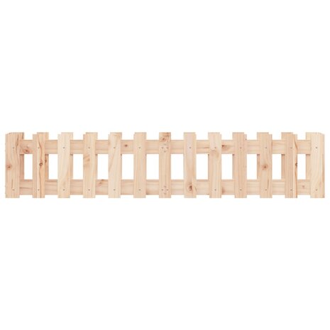 Plantenbak verhoogd met hekontwerp 150x30x30 cm grenenhout 5