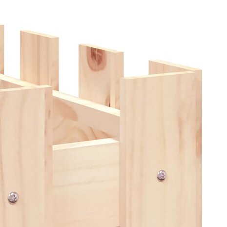 Plantenbak verhoogd met hekontwerp 150x30x30 cm grenenhout 7