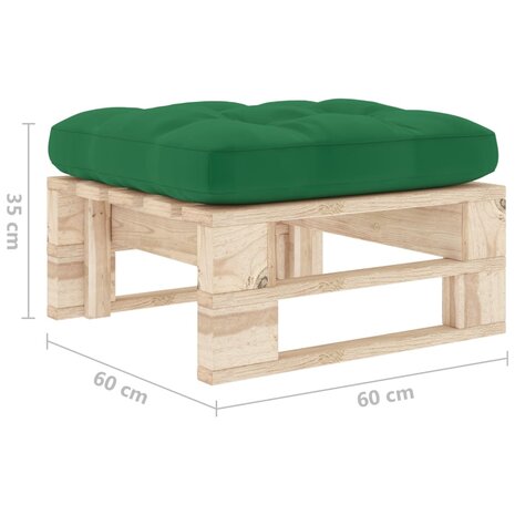 Tuinhocker pallet geïmpregneerd grenenhout 5