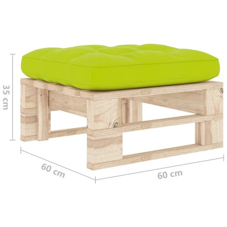 Tuinhocker pallet geïmpregneerd grenenhout 5
