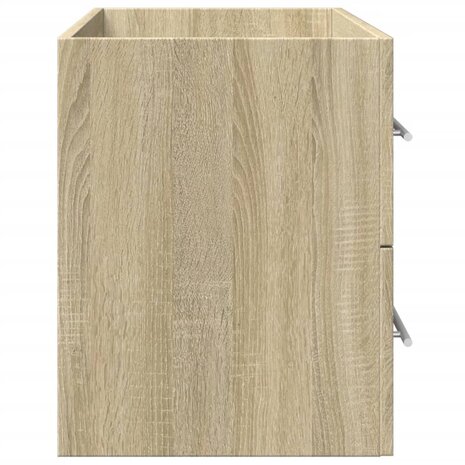 Wastafelkast 80x38,5x48 cm bewerkt hout oud houtkleurig 6
