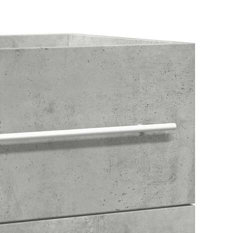 Wastafelkast 80x38,5x48 cm bewerkt hout artisanaal eikenkleur 8