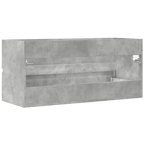 Wastafelkast 100x38,5x45 cm spaanplaat betongrijs 6