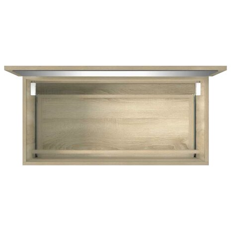 Badkamerkast met spiegel 80x38,5x45 cm sonoma eikenkleurig 7
