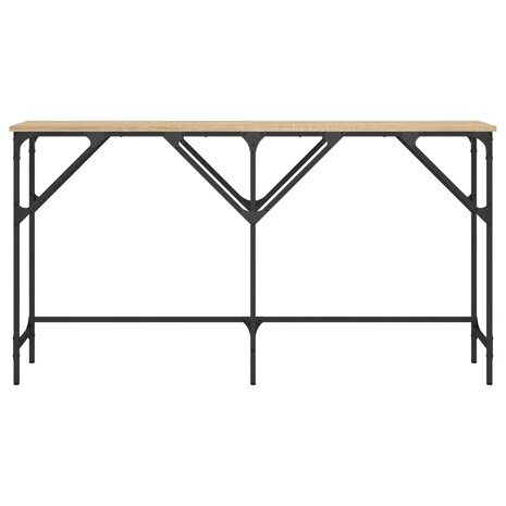 Wandtafel 140x29x75 cm bewerkt hout sonoma eikenkleurig 4