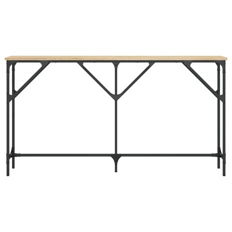 Wandtafel 140x23x75 cm bewerkt hout sonoma eikenkleurig 4