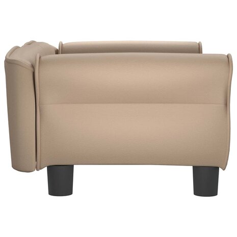 Hondenmand 70x45x30 cm kunstleer cappuccinokleurig 4