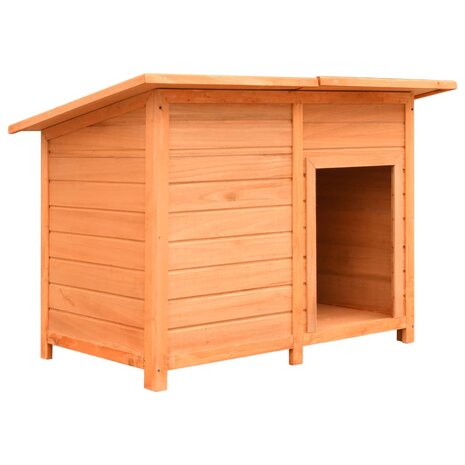 Hondenhok 120x77x86 cm massief grenenhout en vuurhout  1