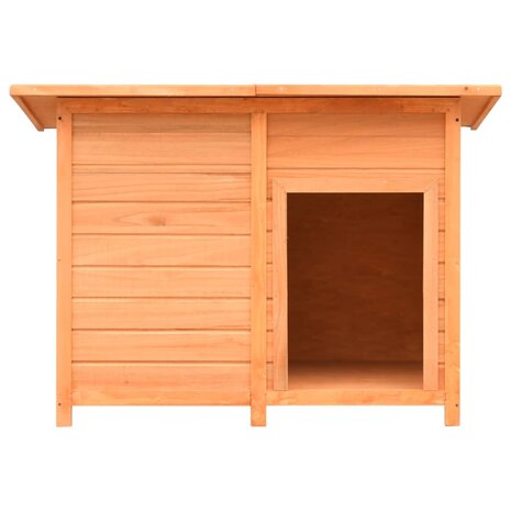 Hondenhok 120x77x86 cm massief grenenhout en vuurhout  2