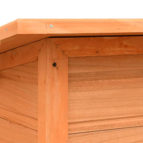 Hondenhok 120x77x86 cm massief grenenhout en vuurhout  9
