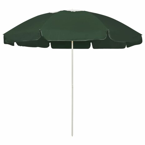 Strandparasol 240 cm groen 1