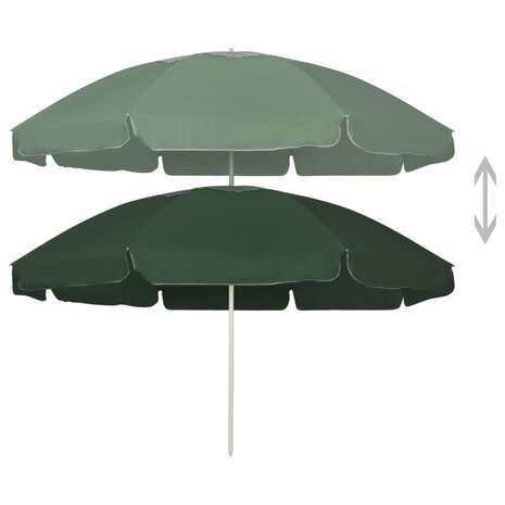 Strandparasol 240 cm groen 2