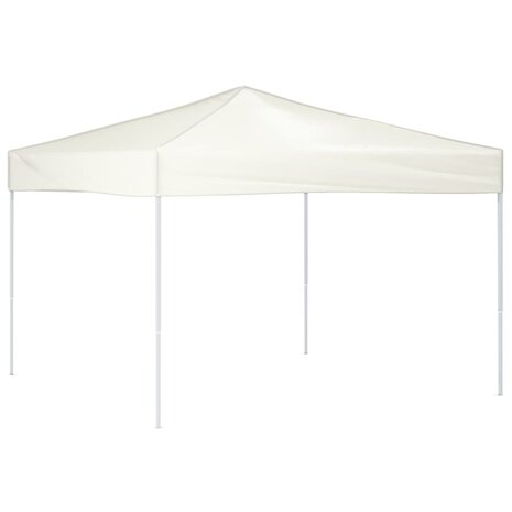 Partytent inklapbaar 3x3 m crèmekleurig 2
