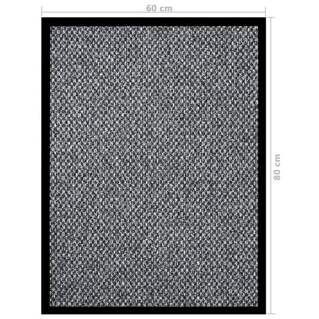 Deurmat 60x80 cm grijs 6