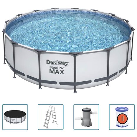 Bestway Zwembadset Steel Pro MAX rond 457x122 cm 2