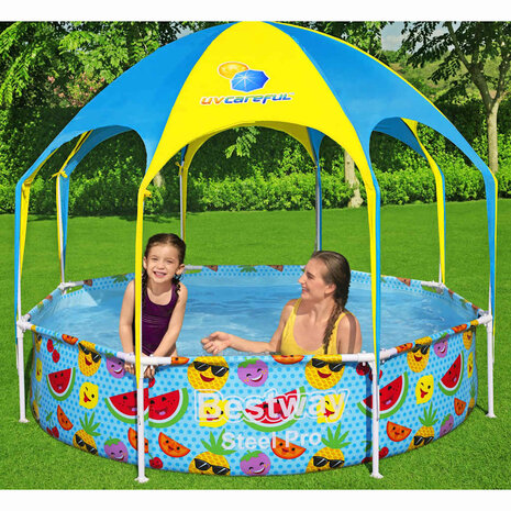 Bestway Kinderzwembad Steel Pro UV Careful bovengronds 244x51 cm 1