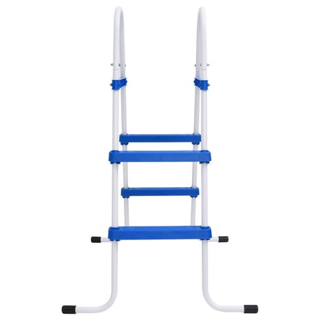Zwembadladder 84 cm blauw en wit 3