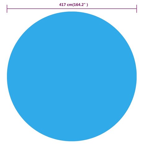 Zwembadhoes 417 cm PE blauw 3