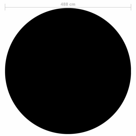 Zwembadhoes 488 cm PE zwart 3