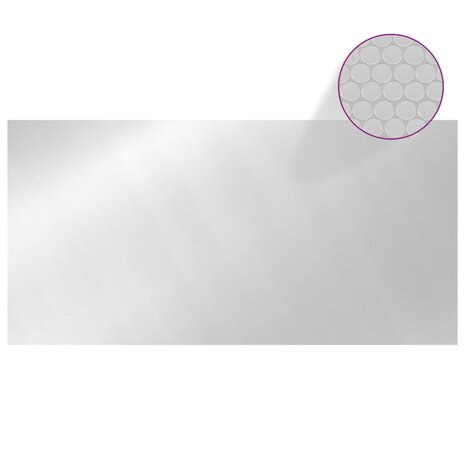 Zwembadhoes 600x300 cm PE zilverkleurig 3