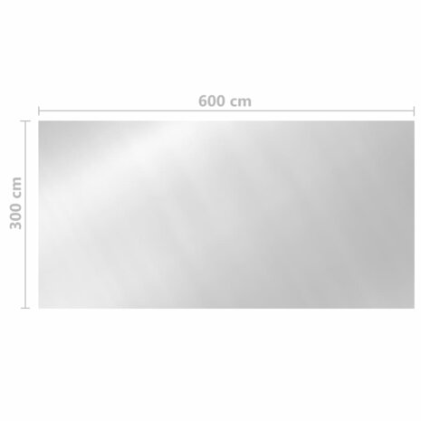 Zwembadhoes 600x300 cm PE zilverkleurig 5
