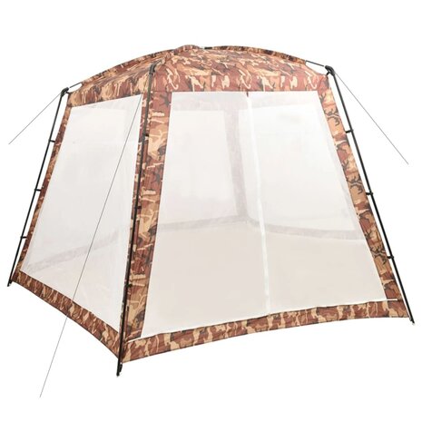 Zwembadtent 500x433x250 cm stof camouflage 1