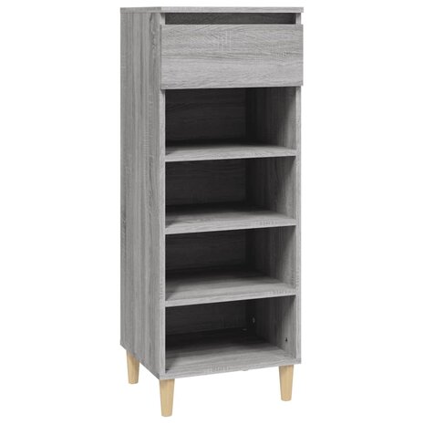 Schoenenkast 40x36x105 cm bewerkt hout grijs sonoma 2