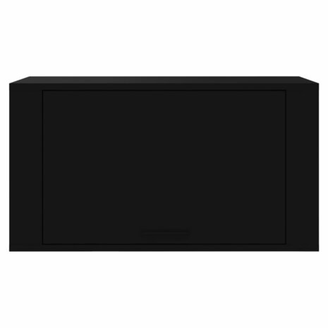 Wandschoenenkast 70x35x38 cm bewerkt hout zwart 5