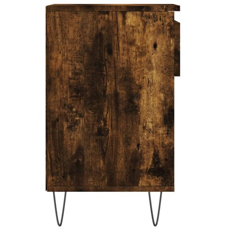 Schoenenkast 102x36x60 cm bewerkt hout gerookt eikenkleurig 7