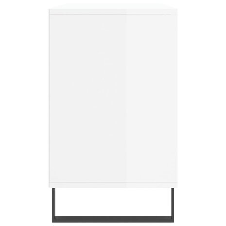 Schoenenkast 102x36x60 cm bewerkt hout hoogglans wit 5