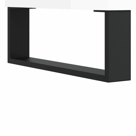 Schoenenkast 102x36x60 cm bewerkt hout hoogglans wit 8