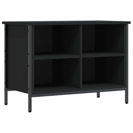 Schoenenkast 69x35x50 cm bewerkt hout zwart 2