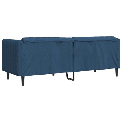 Driezitsbank stof blauw 6