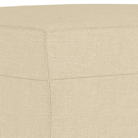 3-delige Loungeset met kussens stof crèmekleurig 6