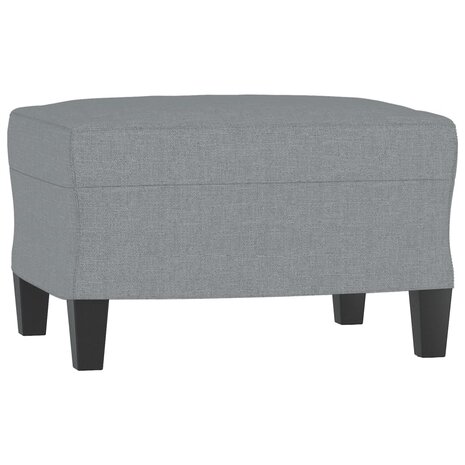 3-delige Loungeset met kussens stof lichtgrijs 5