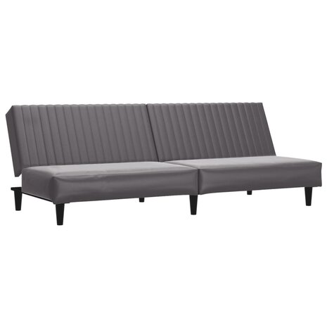 2-delige Loungeset kunstleer grijs 4
